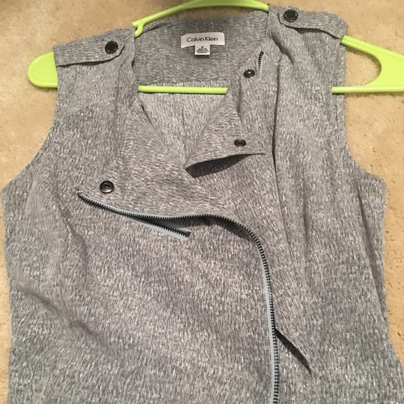 Calvin Klein Shirt Dress/Long Vest - Picture 3 of 6